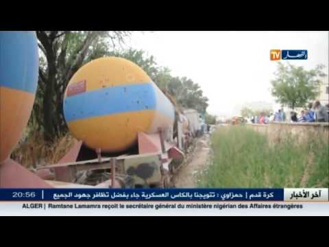 انحراف قطار لنقل المحروقات عن مساره