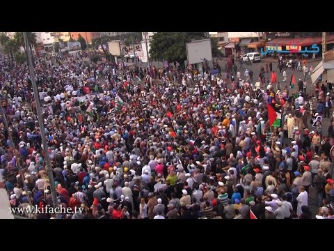 بالفيديو مسيرة في الدار البيضاء