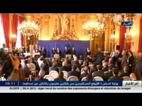 شاهد وزير يوقع عدة اتفاقيات مع فابيوس