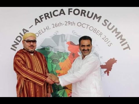 شاهد الملك يحرج الجزائر في قمة الهند و إفريقيا‎