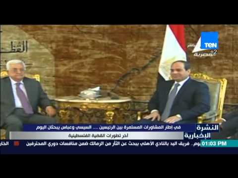 بالفيديو السيسي وعباس يبحثان آخر تطورات القضية الفلسطينية