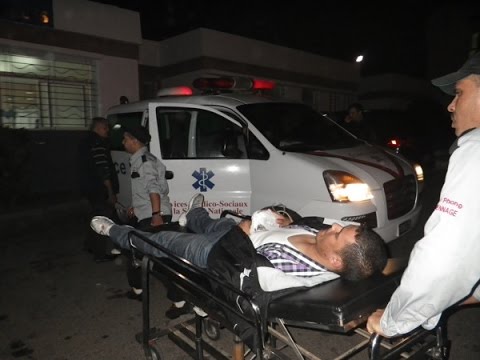 شاهد إصابة أمنيين في كازا