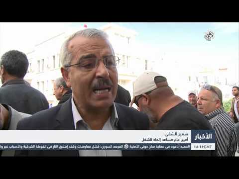 بالفيديو  إضراب عام في القطاع الخاص بفي  صفاقس التونسية