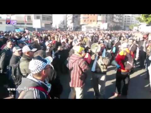 فيديو الدار البيضاء تشهد انطلاق حشود كبيرة في مسيرة عمالية