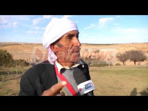 شاهد مياه الصرف الصحي تجتاح الأراضي الفلاحية في الجلفة