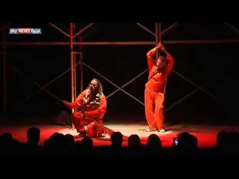 شاهد إعادة افتتاح مسرح في مصراته