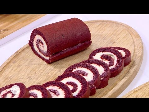 شاهد طريقة عمل سويس رول ريد فلفت