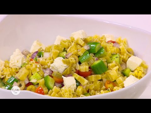 طريقة عمل سلطة مكرونة اشكال للاطفال