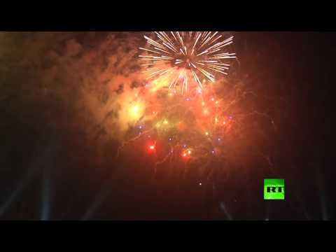 شاهد ألعاب نارية في مصر احتفالًا بحلول العام الجديد