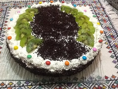 كيكة الجينواز بالكريمة طريقة سهلة و سريعة من المطبخ المغربي