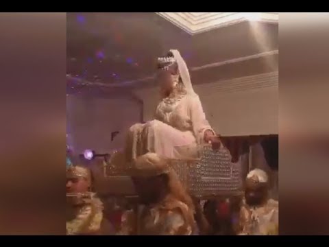 فيديو لحظة سقوط عروس مغربية من أعلى هودج