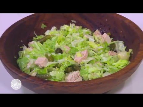 طريقة عمل سلطة لحم الديك الرومي بالخس والخيار