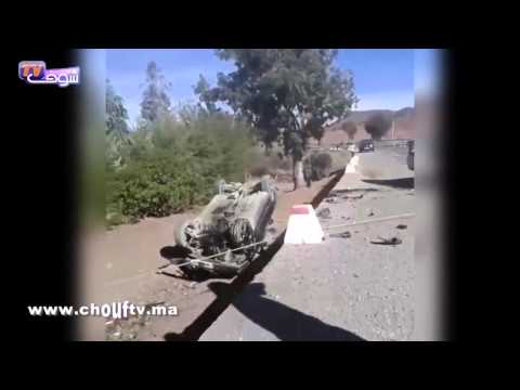 بالفيديو إصابة 8 أشخاص في حادثة سير مروعة بين خنيفرة ومريرت