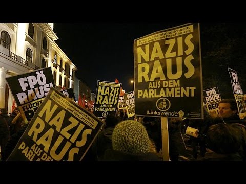 شاهد احتجاجات ضد اليمين المتطرف الأوروبي في فيينا