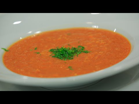 طريقة عمل شوربة طماطم بالشوفان مشبعة