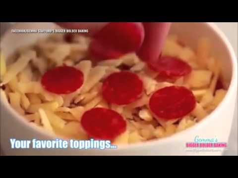 شاهد أسهل طريقة لصنع البيتزا في كوب