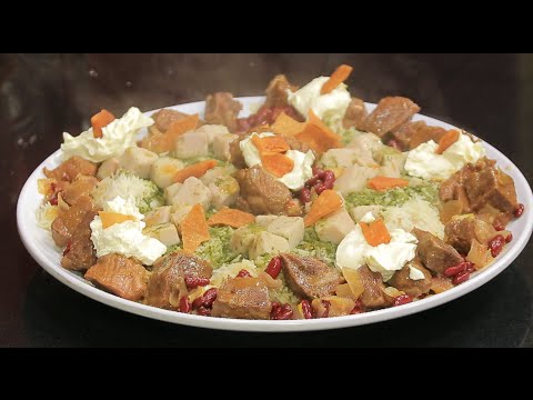 طريقة عمل فتة قلقاس باللحمة