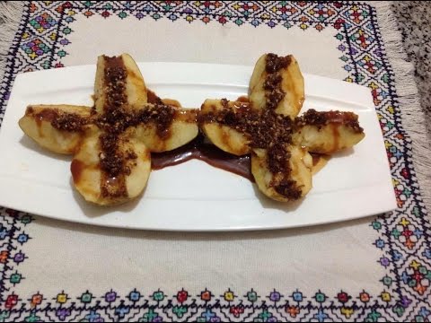 بالفيديو تحلية التفاح باللوز والعسل