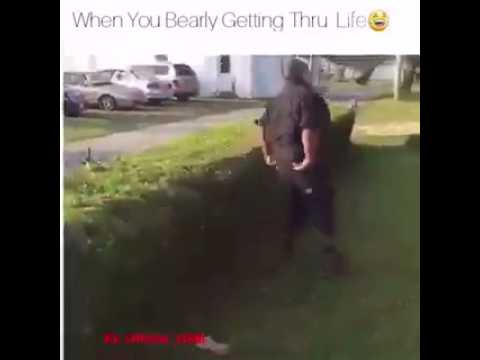 شاهد شاب بدين حاول استعراض مهاراته في القفز