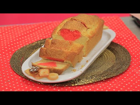 طريقة عمل قالب كيك القلوب