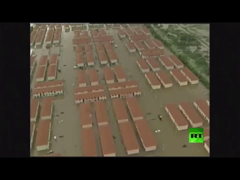 بالفيديو هطول أمطار غزيرة في ماريكا