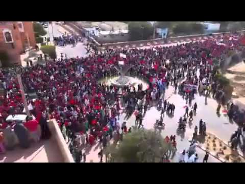 مسيرة في مدينة العيون للتنديد بتصرتحات الأمين العان للأمم المتحدة