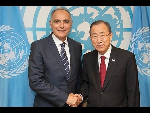 شاهد بان كي مون يلاقي وزير الشؤون الخارجية