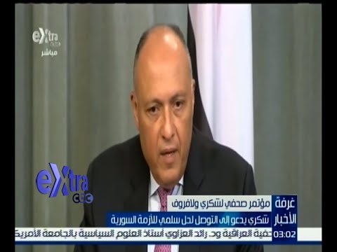 شكري يدعو إلى التوصل لحل سلمي بشأن الأزمة السورية