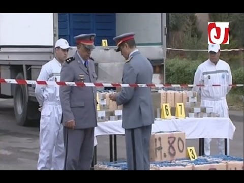 حجز طن من مخدر الشيرا على متن شاحنة مقطورة