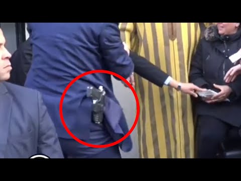 فيديو ظهور مسدس الجعايدي حارس الملك محمد السادس