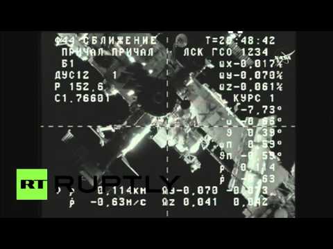 مركبة الفضاء بروغريس mc تلتحم مع محطة الفضاء الدولية