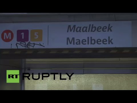 بالفيديو محطة مترو مالبيك في بروكسل تستأنف عملها