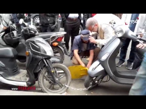بالفيديو  الأقفال للدراجات النارية 