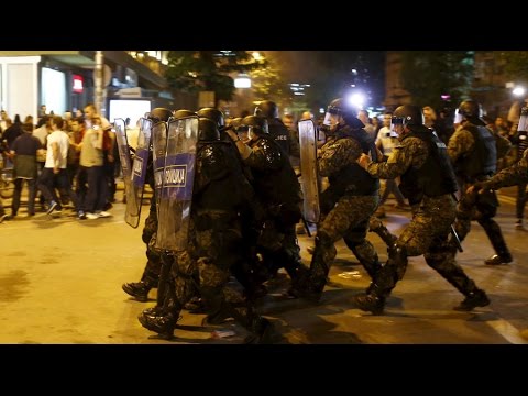 protesters storm president’s office following wiretapping pardons scandal