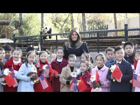 us first lady melania trump visits beijing zoo