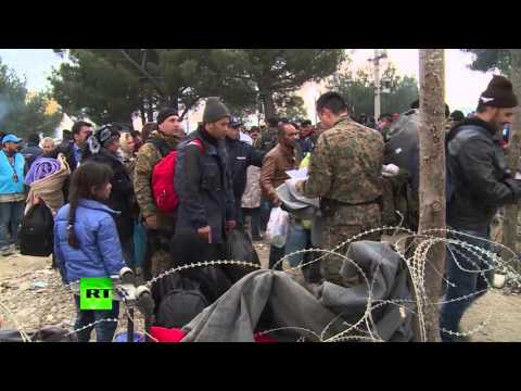 greek police pushed back thousands of people trying to cross the border