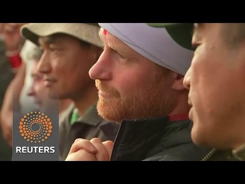 britain’s prince harry continues visit