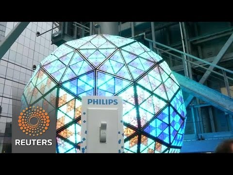 times square crystal ball ready