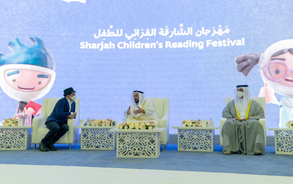 الشيخ سلطان القاسمي حاكم الشارقة  يفتتح الدورة الـ 13 من مهرجان القرائي للطفل في معرض إكسبو